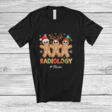 MacnyStore - Personalized Custom Name Radiology; Humorous Christmas Three Skeleton Gingerbread; Baker T-Shirt