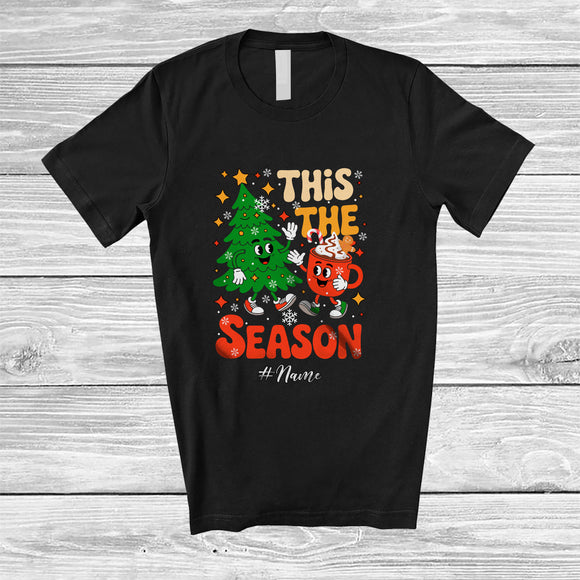 MacnyStore - Personalized Custom Name This The Season; Joyful Christmas Tree Coffee; Friends Family T-Shirt