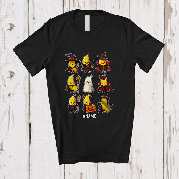 MacnyStore - Personalized Custom Name Banana Cosplay Boo Witch; Lovely Halloween Fruit; Vegan T-Shirt