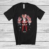 MacnyStore - Personalized Custom Name Six Seven; Amusing Christmas Plaid Santa; X-mas Family Group T-Shirt