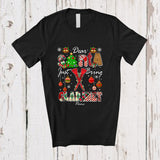 MacnyStore - Personalized Custom Name Santa Just Bring Clarinet; Awesome Christmas Tree Musical Instrument T-Shirt