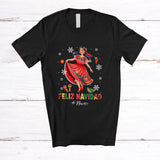 MacnyStore - Personalized Custom Name Feliz Navidad; Amazing Christmas Mexican Woman; Family Group T-Shirt