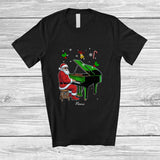 MacnyStore - Personalized Custom Name Santa Playing Piano Player; Amazing Christmas Musical Instrument T-Shirt