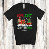 MacnyStore - Personalized Custom Name Oops I Got Another Tree; Humorous Christmas Santa Bulldog; Family T-Shirt