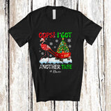 MacnyStore - Personalized Custom Name Oops I Got Another Tree; Humorous Christmas Santa Tall Flamingo; Family T-Shirt