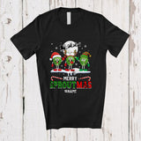 MacnyStore - Personalized Custom Name Merry Sproutmas; Lovely Christmas Three Brussel Sprouts Vegan T-Shirt