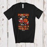 MacnyStore - Personalized Custom Name Pumpkin Spice Makes Social Worker Nice; Lovely Thanksgiving Family T-Shirt