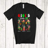 MacnyStore - Personalized Custom Name Gigi's Little Elf; Amusing Christmas Snowing Elf Squad; Family T-Shirt