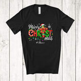 MacnyStore - Personalized Custom Name Merry Christ-mas; Amazing Christmas Santa Plaid Cross; Family T-Shirt