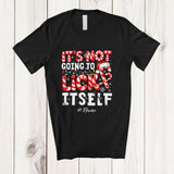 MacnyStore - Personalized Custom Name It's Not Going to Lick Itself; Sarcastic Christmas Adult Candy Canes T-Shirt