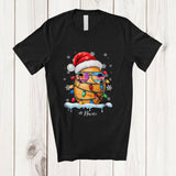 MacnyStore - Personalized Custom Name Santa Potato Sunglasses; Joyful Christmas Lights Family Group T-Shirt