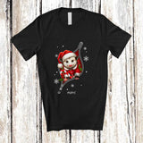 MacnyStore - Personalized Custom Name Opossum Santa Going Out; Lovely Christmas Pajama Family T-Shirt