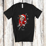 MacnyStore - Personalized Custom Name Pit Bull Santa Going Out Zipper; Lovely Christmas Pajama Family T-Shirt