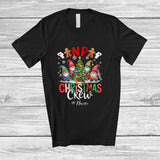 MacnyStore - Personalized Custom Name NP Christmas Crew; Adorable Nurse Gnomes Squad With X-mas Tree T-Shirt