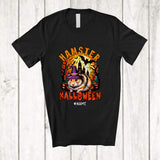 MacnyStore - Personalized Custom Name Hamster Halloween; Scary Moon Costume Witch Hamster Animal T-Shirt