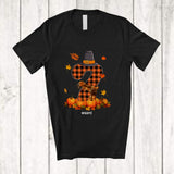 MacnyStore - Personalized Custom Name Seven Fall Giving; Joyful Thanksgiving Plaid Pilgrim 7; Gen Alpha Couple T-Shirt