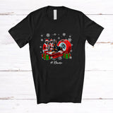 MacnyStore - Personalized Custom Name Radiology Santa Dobermanns Owner; Lovely Christmas X-Ray; Family T-Shirt