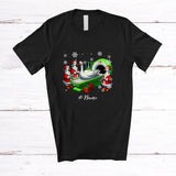 MacnyStore - Personalized Custom Name Radiology Santa Goose; Lovely Christmas X-Ray Farm Farmer; Family T-Shirt