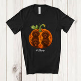 MacnyStore - Personalized Custom Name Fall Sproodle Pumpkin; Happy Thanksgiving Halloween Family T-Shirt
