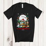 MacnyStore - Personalized Custom Name School Bus Driver; Joyful Christmas Reindeer Snowman; Proud Jobs T-Shirt