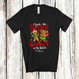 MacnyStore - Personalized Custom Name I Teach Smartest Cookies; Lovely Christmas Gingerbread Boy Girl; Teacher T-Shirt