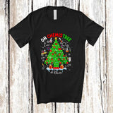 MacnyStore - Personalized Custom Name Oh Chemistree; Amazing Christmas Lights Tree Chemisty Number Teacher T-Shirt