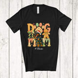 MacnyStore - Personalized Custom Name Dog Mom; Lovely Christmas Santa Dobermanns Owner Bow Gingerbread T-Shirt