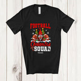 MacnyStore - Personalized Custom Name Football Christmas Squad; Awesome X-mas Tree Gnome Sport Player T-Shirt