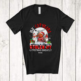 MacnyStore - Personalized Custom Name Capybara Stolen My Christmas Sweater; Joyful Moon Santa Gnome T-Shirt