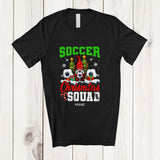 MacnyStore - Personalized Custom Name Soccer Christmas Squad; Awesome X-mas Tree Gnome Sport Player T-Shirt