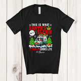 MacnyStore - Personalized Custom Name What Santa's Sleigh Look Like; Joyful Christmas Ambulance Driver T-Shirt