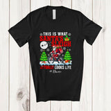 MacnyStore - Personalized Custom Name What Santa's Sleigh Look Like; Joyful Christmas Bicycle Riding Biker T-Shirt
