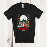 MacnyStore - Personalized Custom Name Pharmacist; Joyful Christmas Reindeer Snowman; Proud Jobs Family T-Shirt