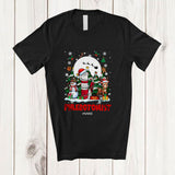 MacnyStore - Personalized Custom Name Phlebotomist; Joyful Christmas Reindeer Snowman; Proud Jobs T-Shirt