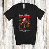 MacnyStore - Personalized Custom Name Sorry I Drank Santa's Wine; Humorous Christmas Naughty Drinking T-Shirt