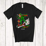 MacnyStore - Personalized Custom Name Elf Riding Scooter; Amusing Christmas Elf Snow; Pajama Family T-Shirt