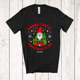 MacnyStore - Personalized Custom Name Gnome-Tastic Christmas Cheer; Joyful X-mas Tree Gnome Gnomies T-Shirt