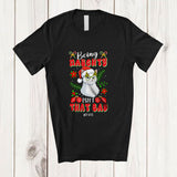 MacnyStore - Personalized Custom Name Being Naughty Isn't That Bad; Joyful Christmas Santa Kitten Face T-Shirt