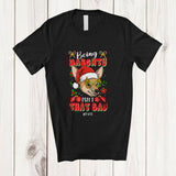 MacnyStore - Personalized Custom Name Being Naughty Isn't That Bad; Joyful Christmas Santa Chihuahua Face T-Shirt