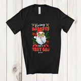 MacnyStore - Personalized Custom Name Being Naughty Isn't That Bad; Joyful Christmas Santa Santa Face T-Shirt