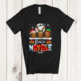 MacnyStore - Personalized Custom Name Buon Natale; Lovely Christmas Three Panettone Cakes; Italian Family T-Shirt