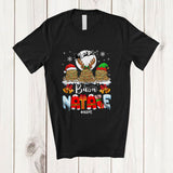 MacnyStore - Personalized Custom Name Buon Natale; Lovely Christmas Lights Three Spaghety; Italian Family T-Shirt