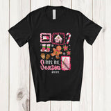 MacnyStore - Personalized Custom Name This The Season; Lovely Christmas Pink Collection; Women Girl Family T-Shirt