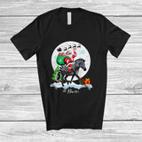 MacnyStore - Personalized Custom Name Santa Riding Zebra; Lovely Christmas Moon Wild Animal; Family T-Shirt