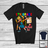 MacnyStore - 5th Grade Nailed It, Colorful Graduation Last Day Of School Dabbing Girls, Student Group T-Shirt