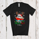 MacnyStore - Personalized Custom Name Merry Cruisemas; Awesome eChristmas Cruise Ship Reindeer X-mas Lights T-Shirt