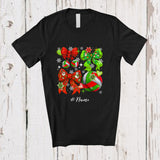 MacnyStore - Personalized Custom Name Volleyball Christmas Coquette; Lovely Bow Tie Snowing; Sport Player T-Shirt