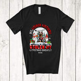 MacnyStore - Personalized Custom Name German Shepherd Stolen My Christmas Sweater; Joyful Moon Gnome T-Shirt