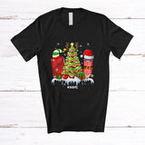 MacnyStore - Personalized Custom Name Teacher Tools Christmas Tree Santa Elf; Proud X-mas Snowing; Jobs T-Shirt