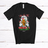 MacnyStore - Personalized Custom Name My Christmas Pajamas Shirt; Lovely Ginger Snowman; Vegetable Vegan T-Shirt